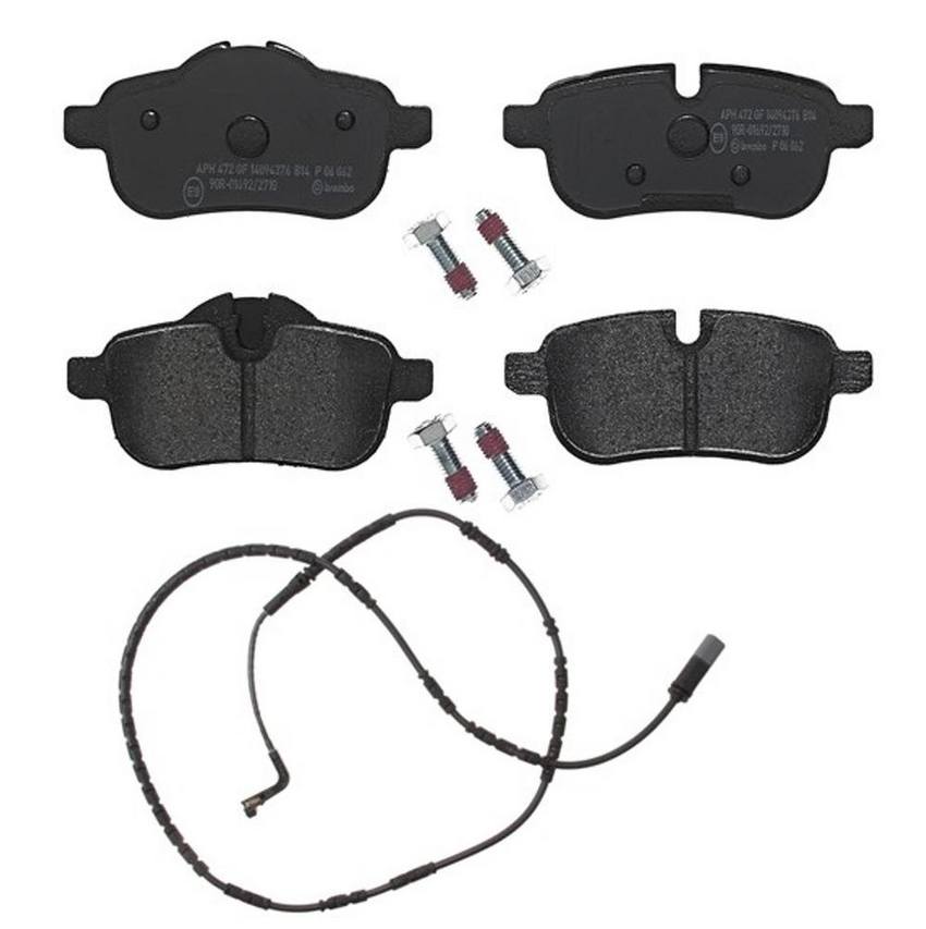 Brembo BMW Brakes Kit - Pads Rear (Low-Met) (with Sensor) 34356789446 - Brembo 2657465KIT